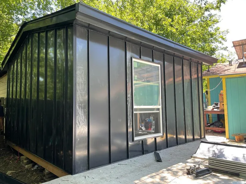 Black standing seam metal wall panels for Metal Roof Installation in Mountain Park